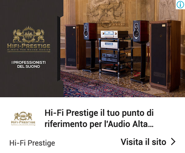 Annuncio Google Ads Hi Fi Prestige 7
