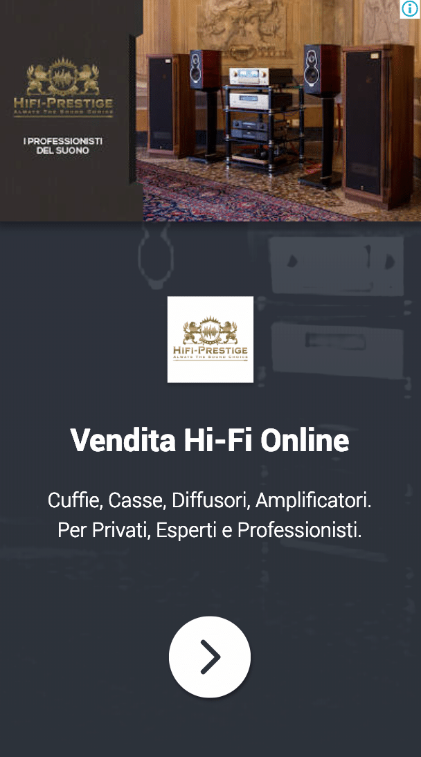 Annuncio Google Ads Hi Fi Prestige 9