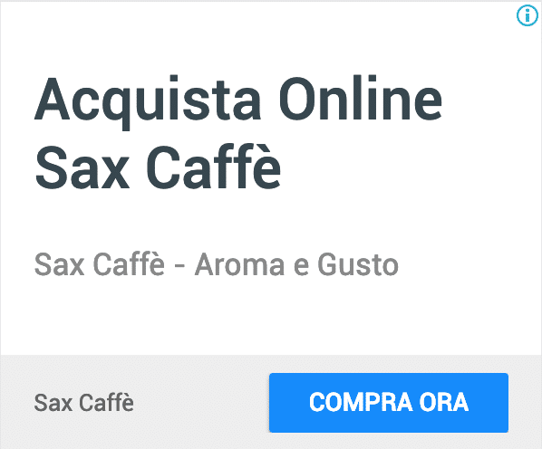 Annuncio Google Ads Sax Caffe 7