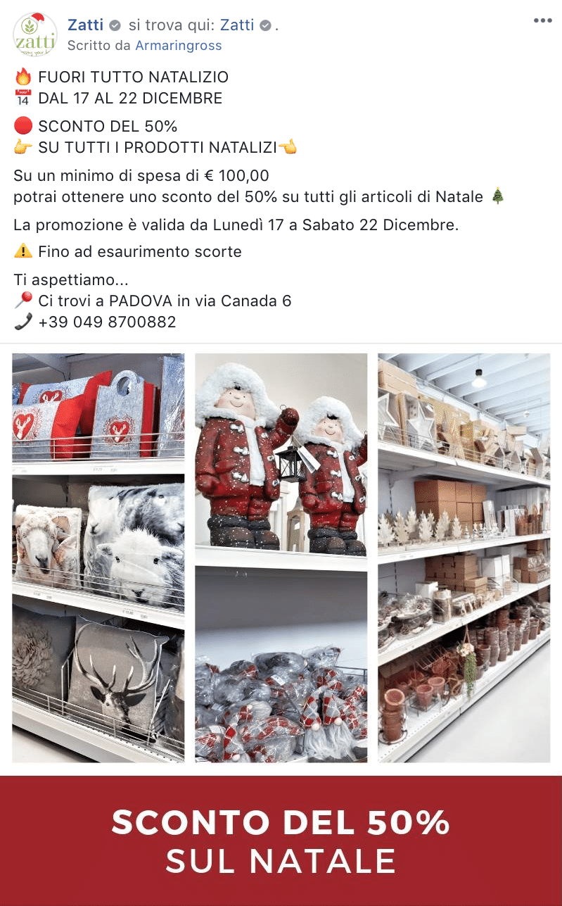 Esempio Decorazioni per l'AmbientePagina Facebook: Zatti