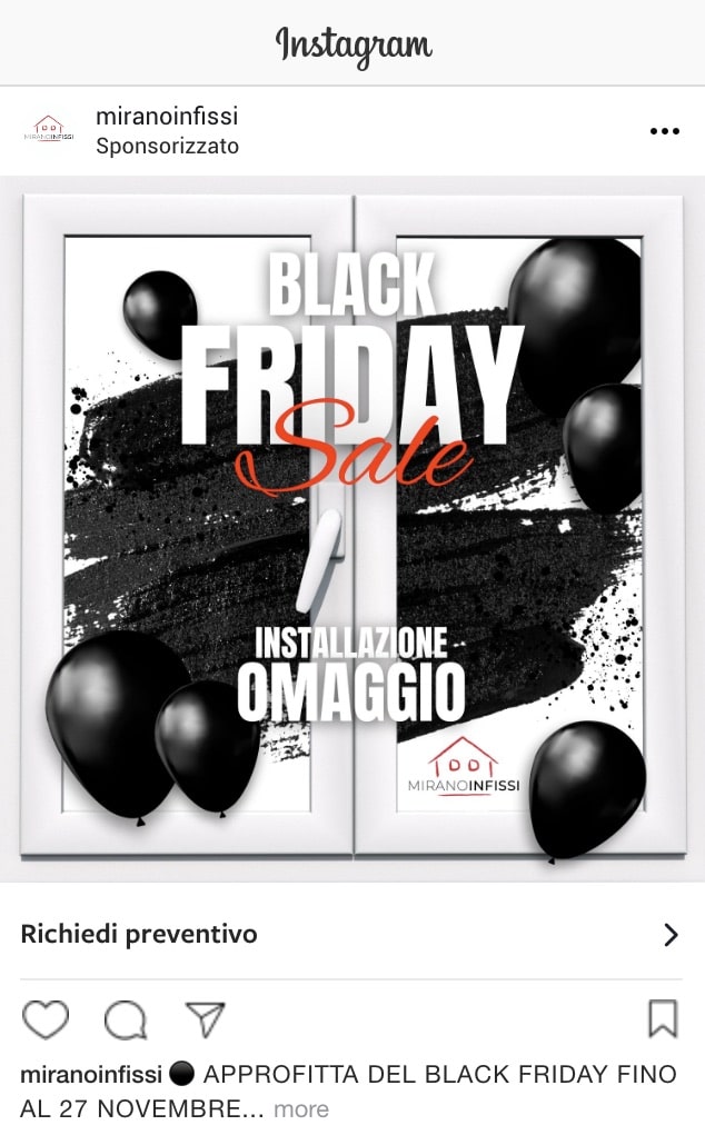 Esempio Infissi e SerramentiProfilo Instagram: @miranoinfissi