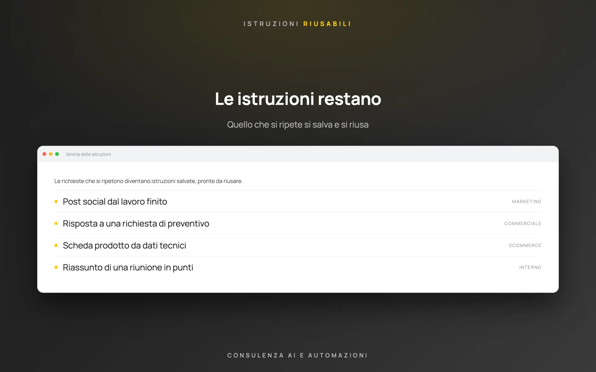 Consulenza sull'uso dell'AI — cliente riservato — schema 3