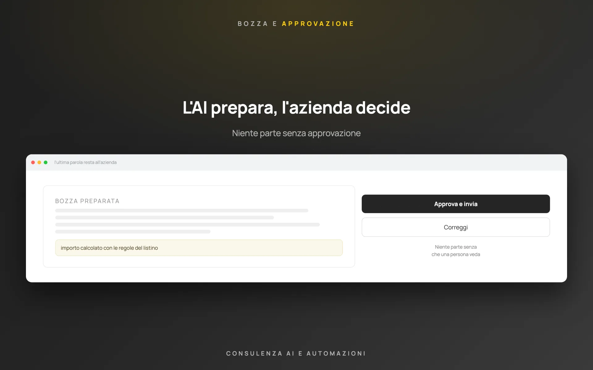 Risposte e preventivi assistiti — cliente riservato — schema 2