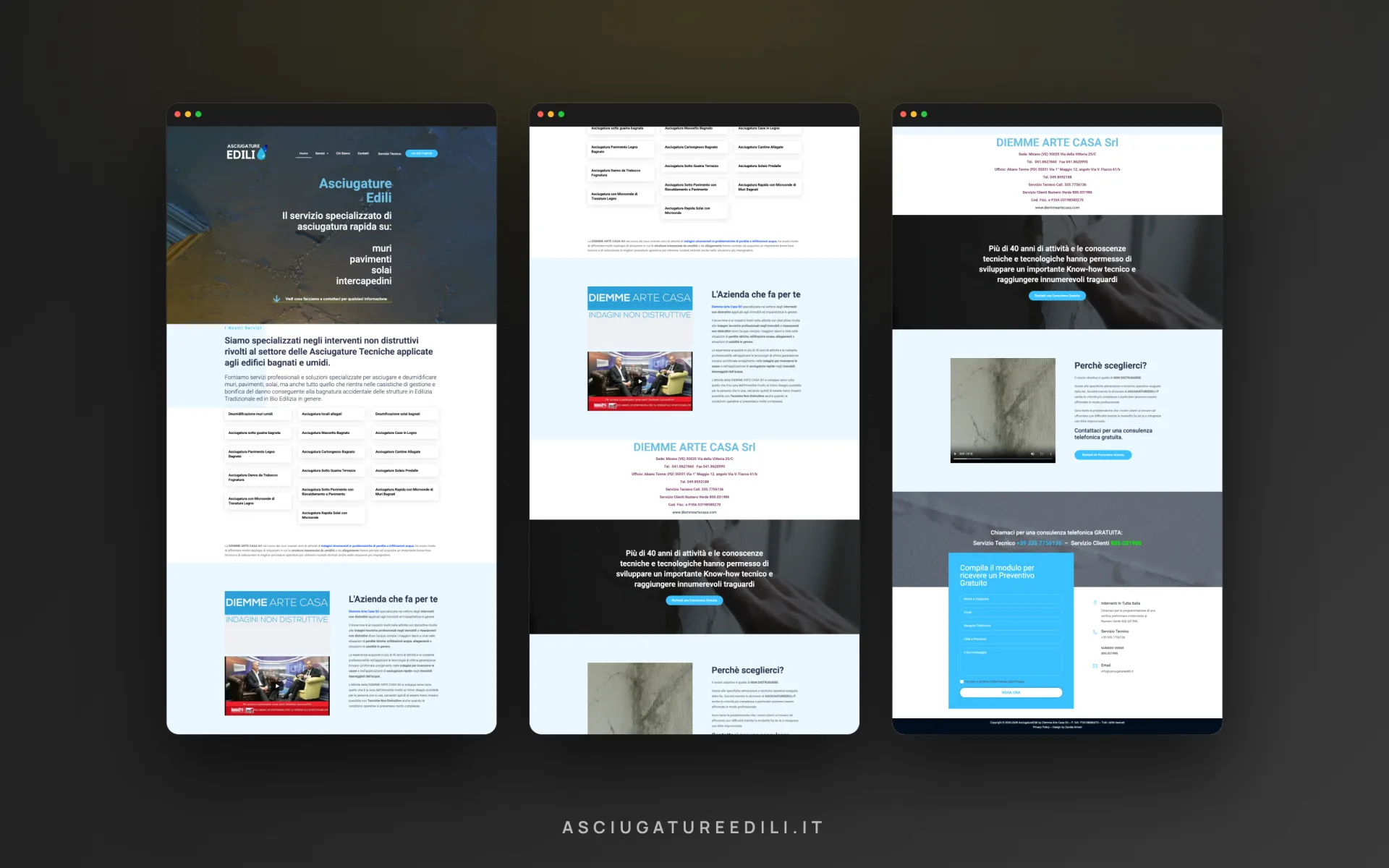 Asciugature Edili — la pagina per intero