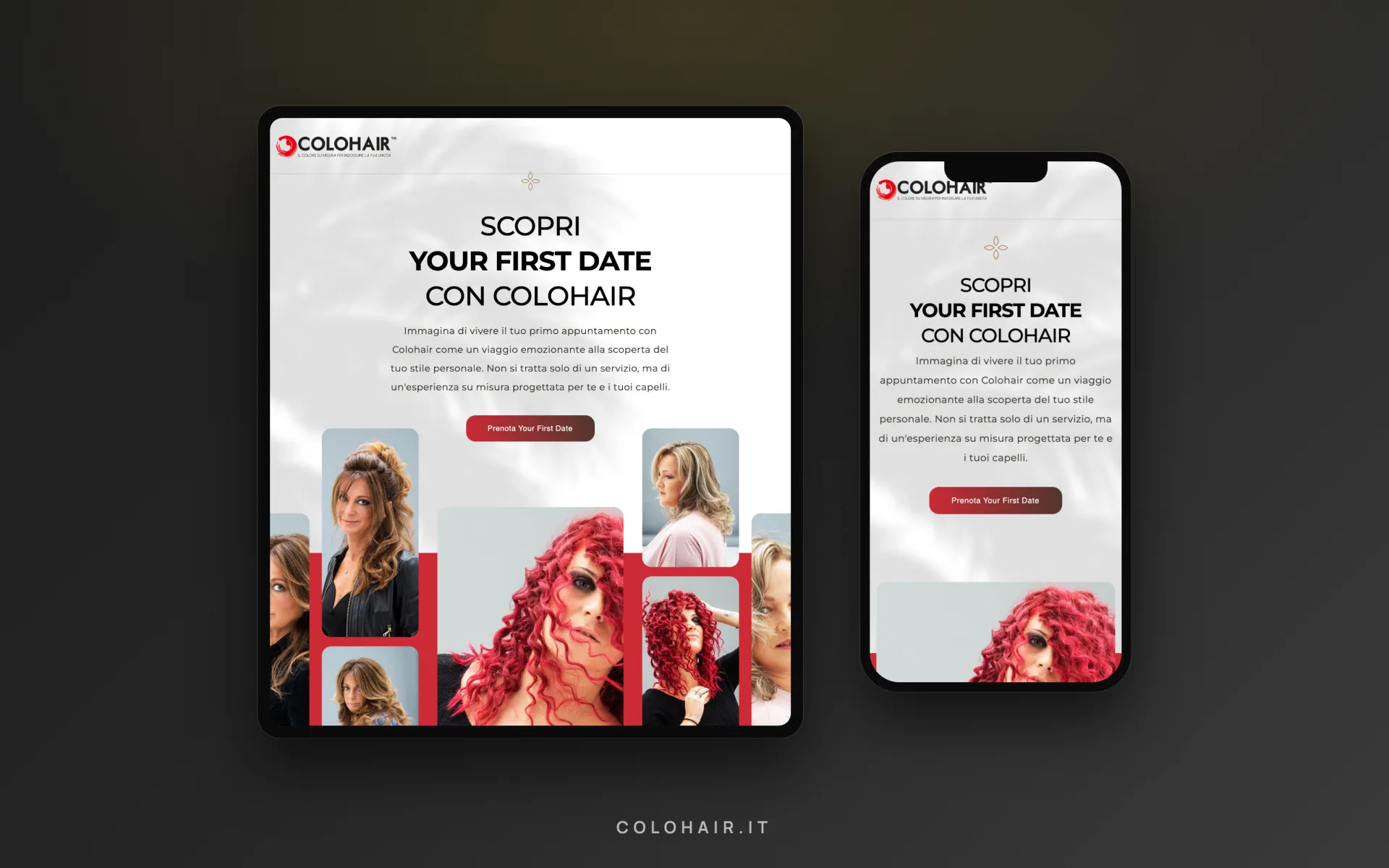 Colohair — Your First Date — tablet e smartphone