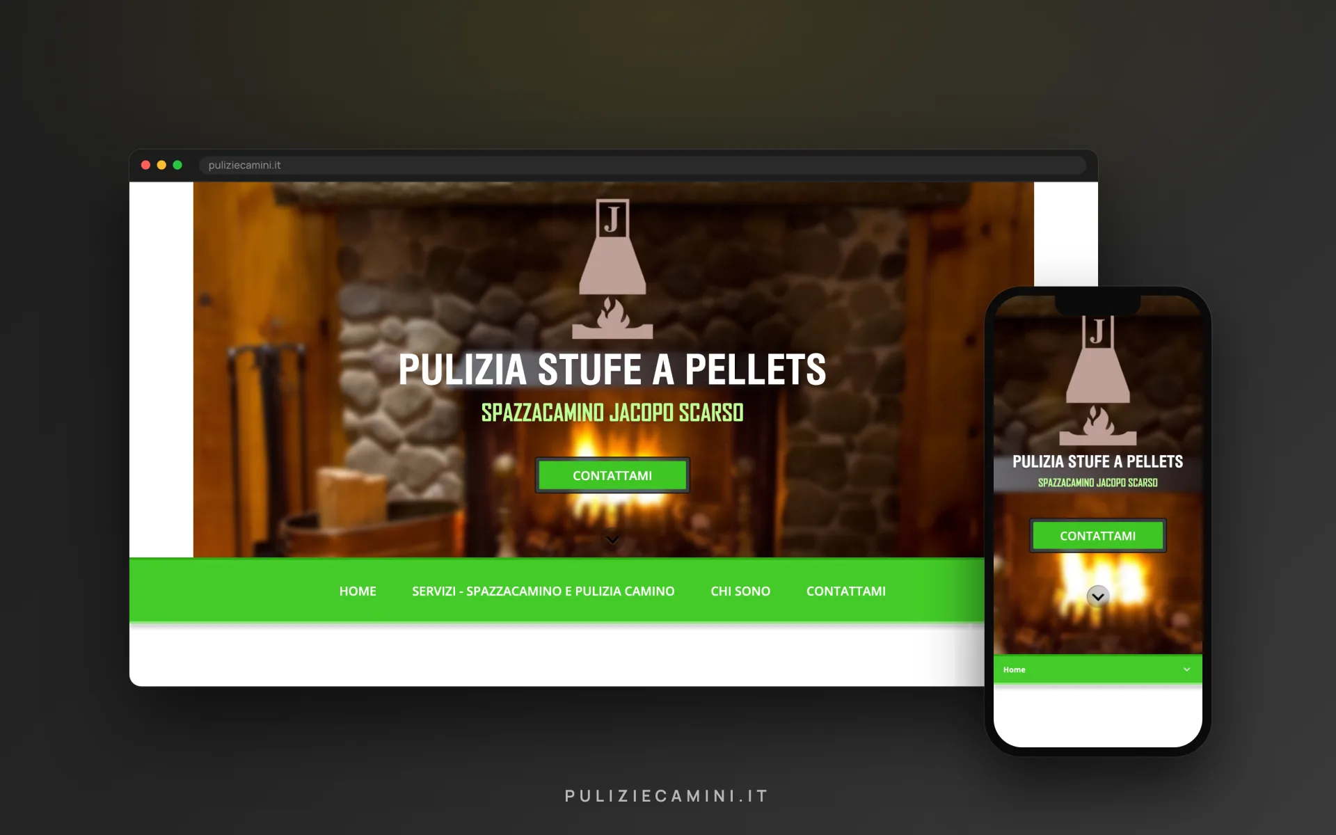 Pulizie Camini — spazzacamino — vista desktop e mobile