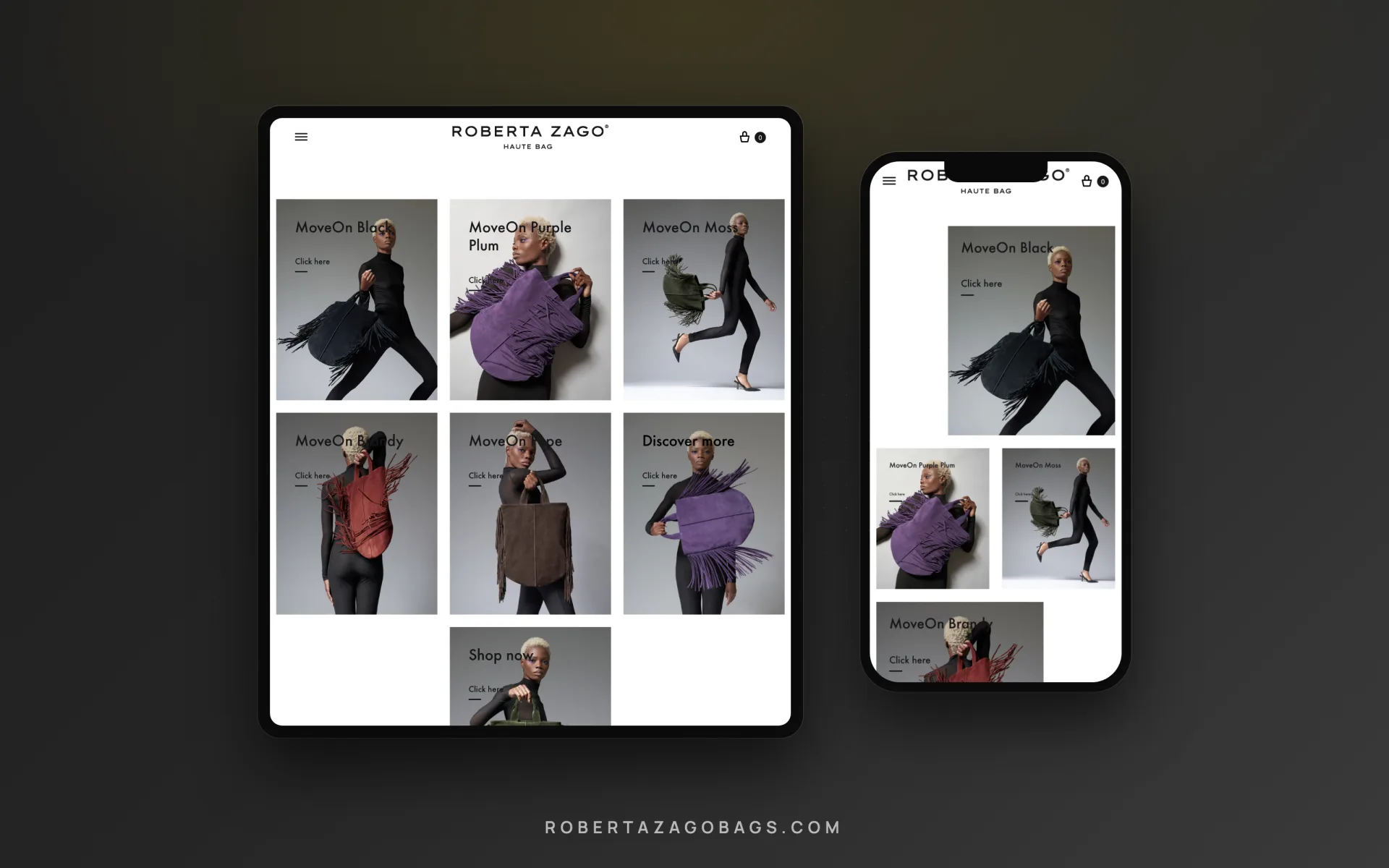Roberta Zago — Haute Bag — tablet e smartphone