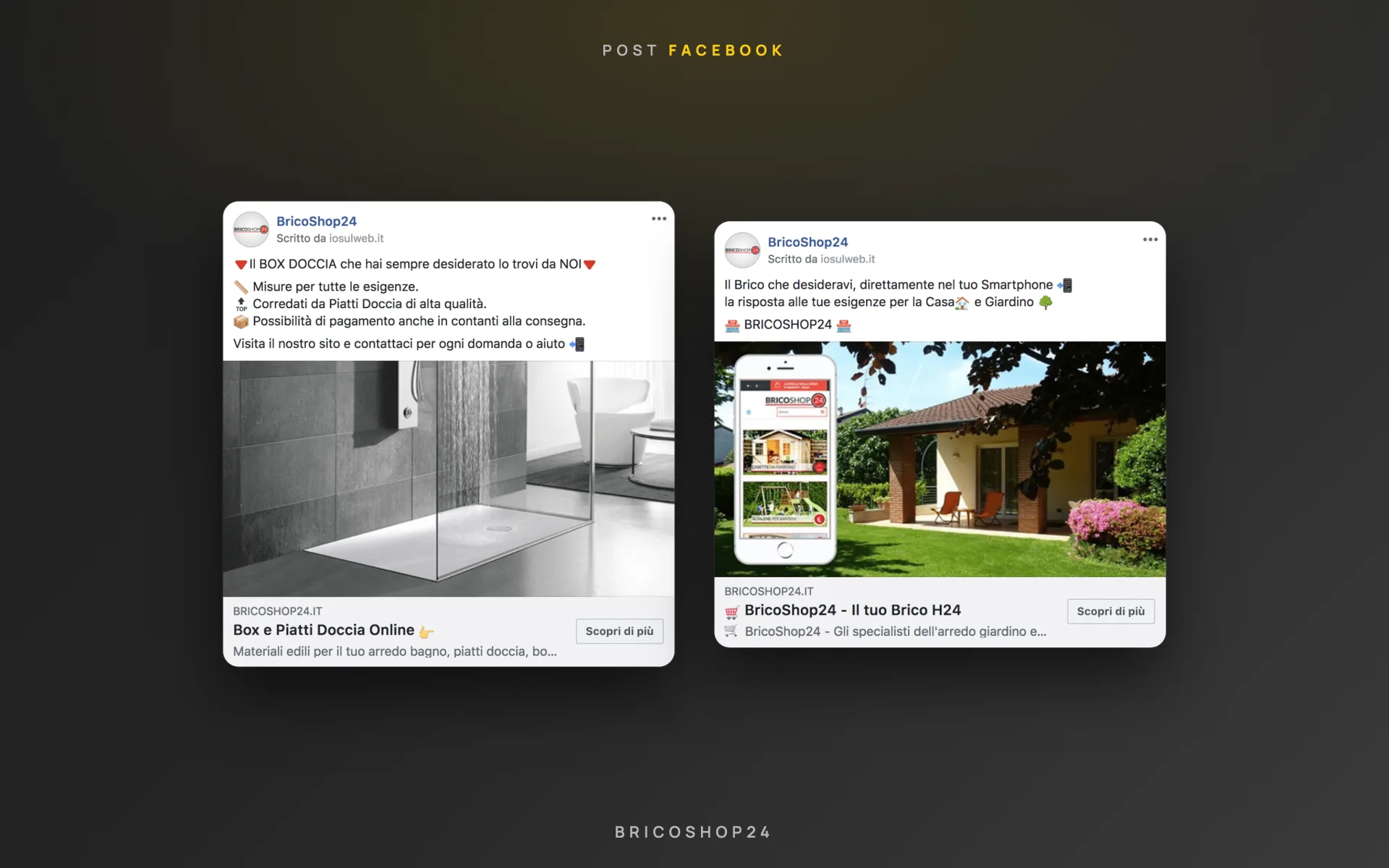 BricoShop24 — pagina Facebook — 2