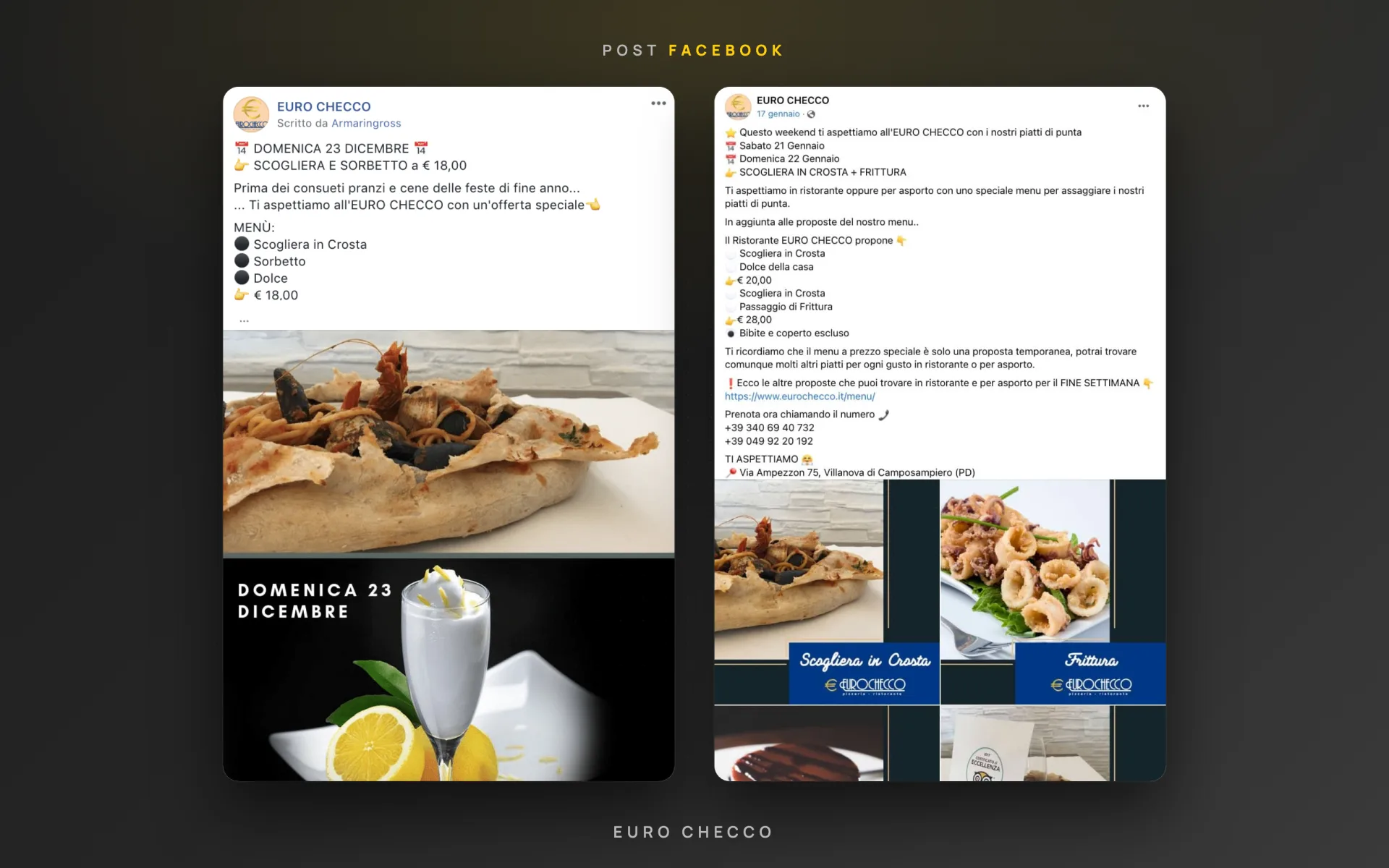 Euro Checco — ristorante pizzeria — pagina Facebook — 4