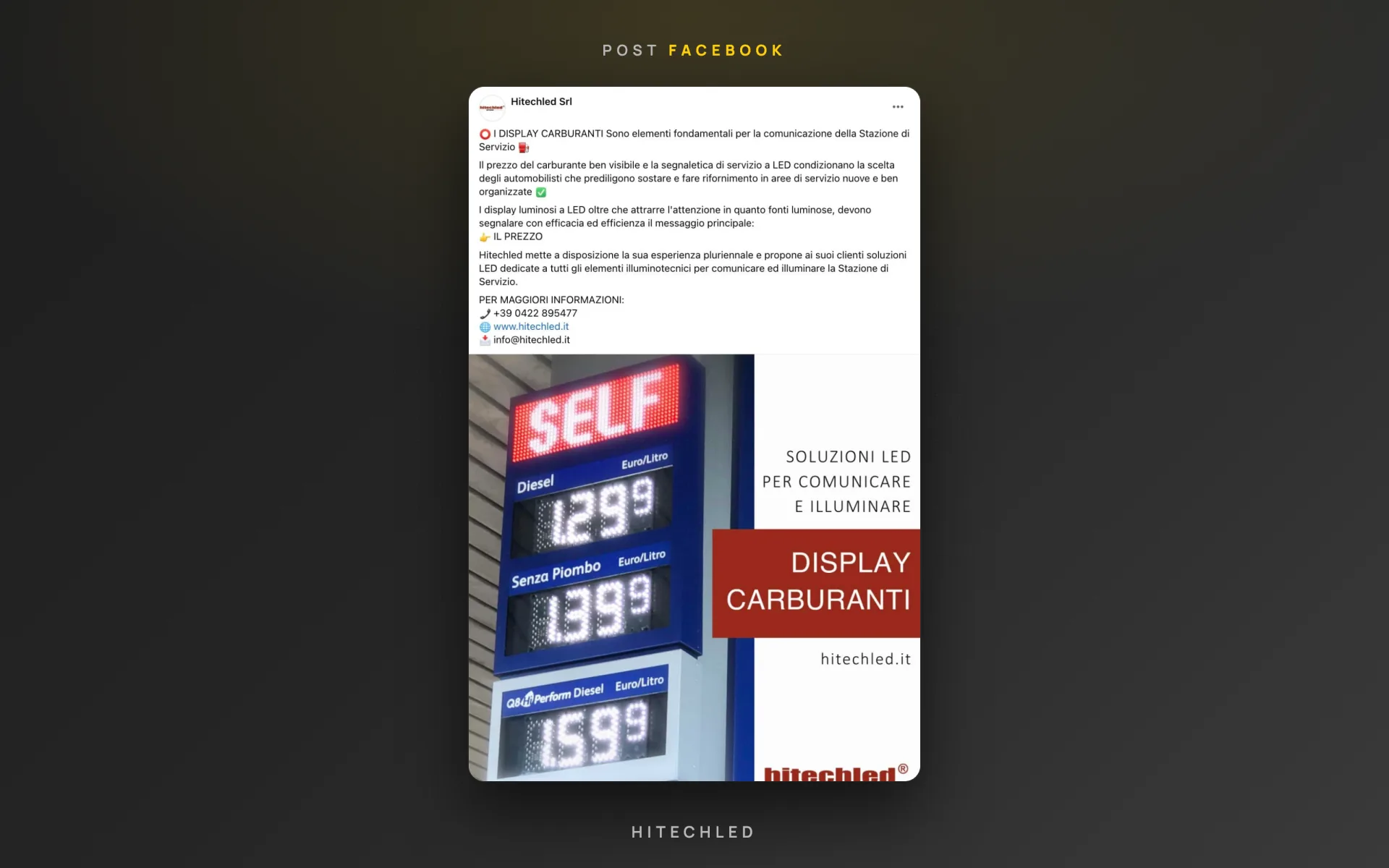 Hitechled — soluzioni LED — pagina Facebook — 1
