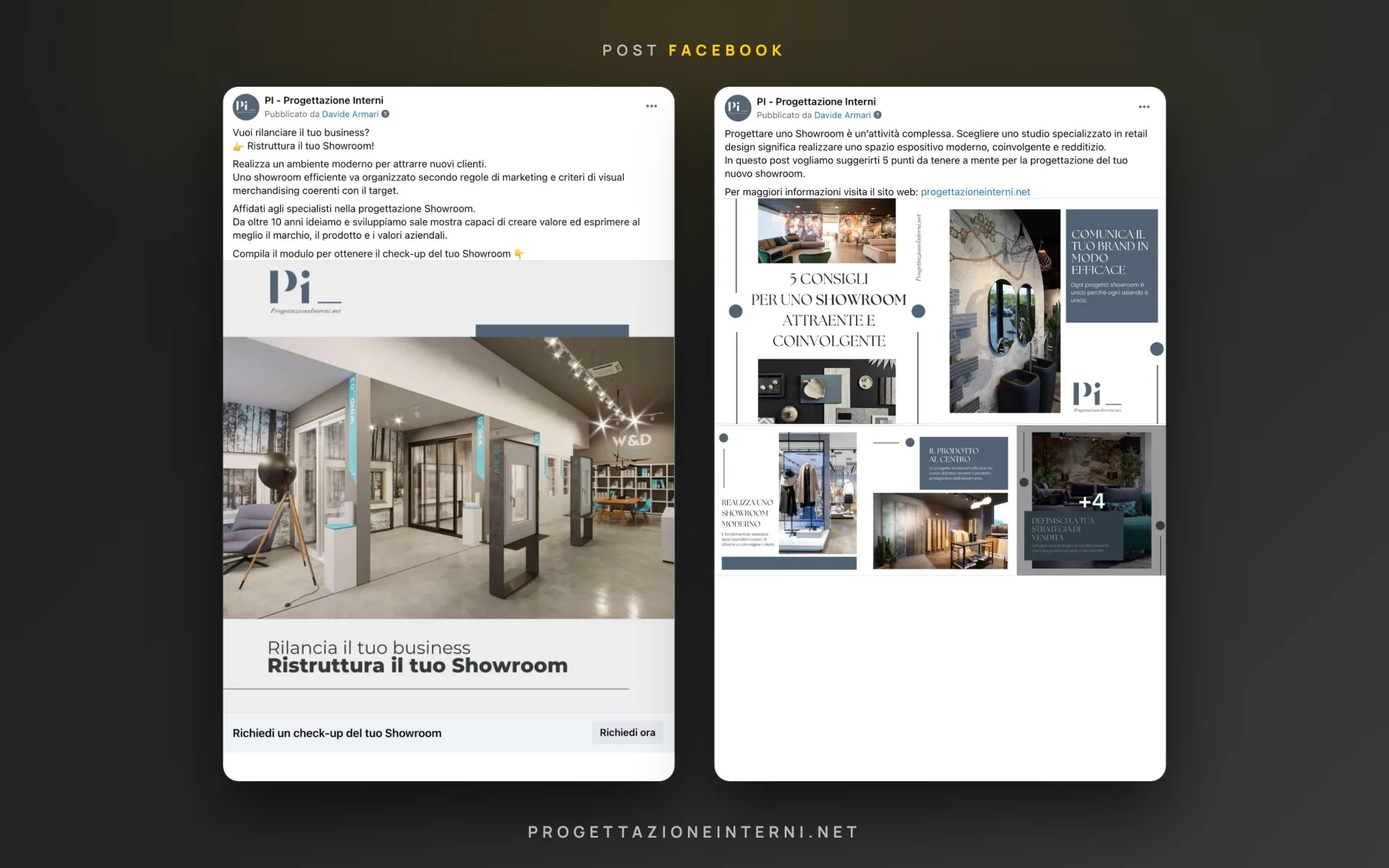 Progettazione Interni — pagina Facebook — 1