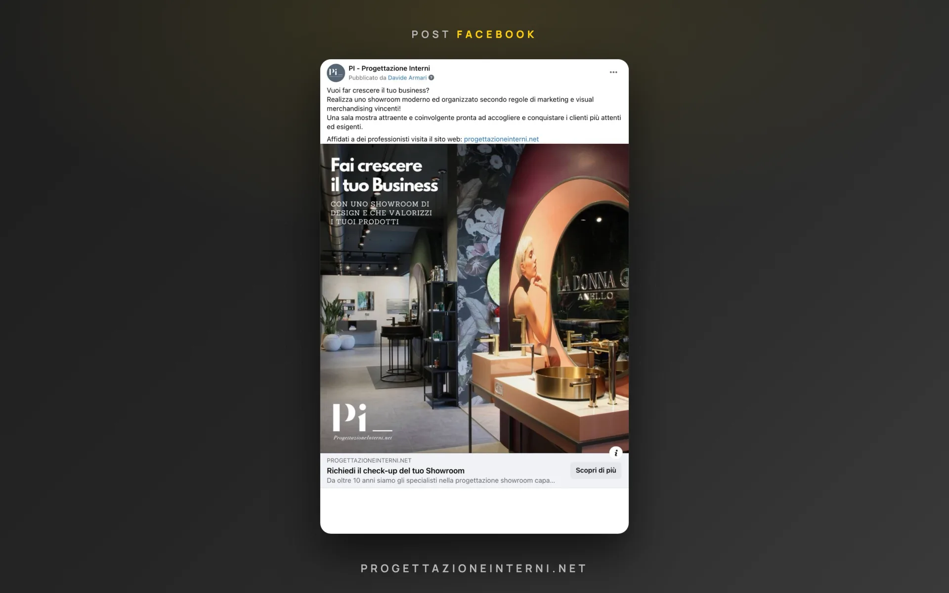 Progettazione Interni — pagina Facebook — 2