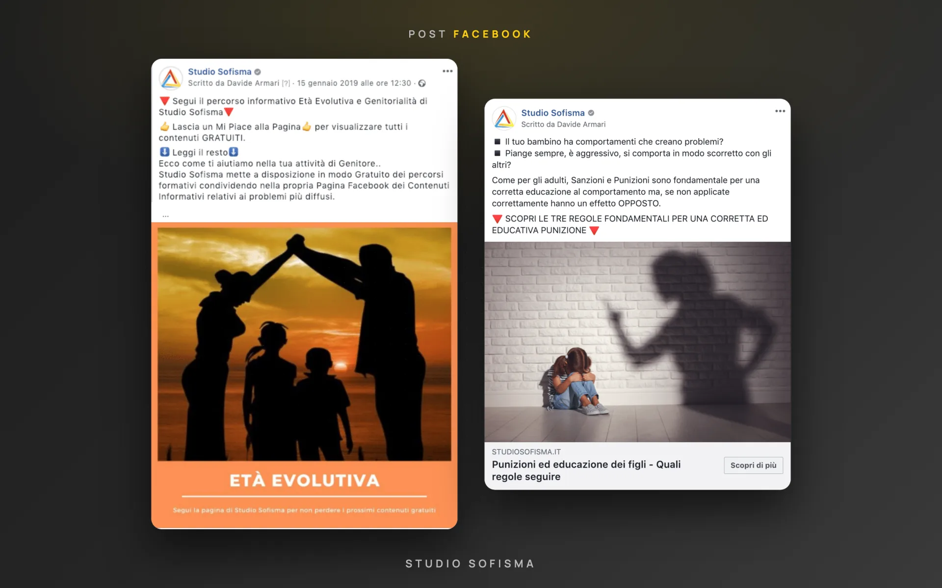 Studio Sofisma — psicologia clinica — pagina Facebook — 4