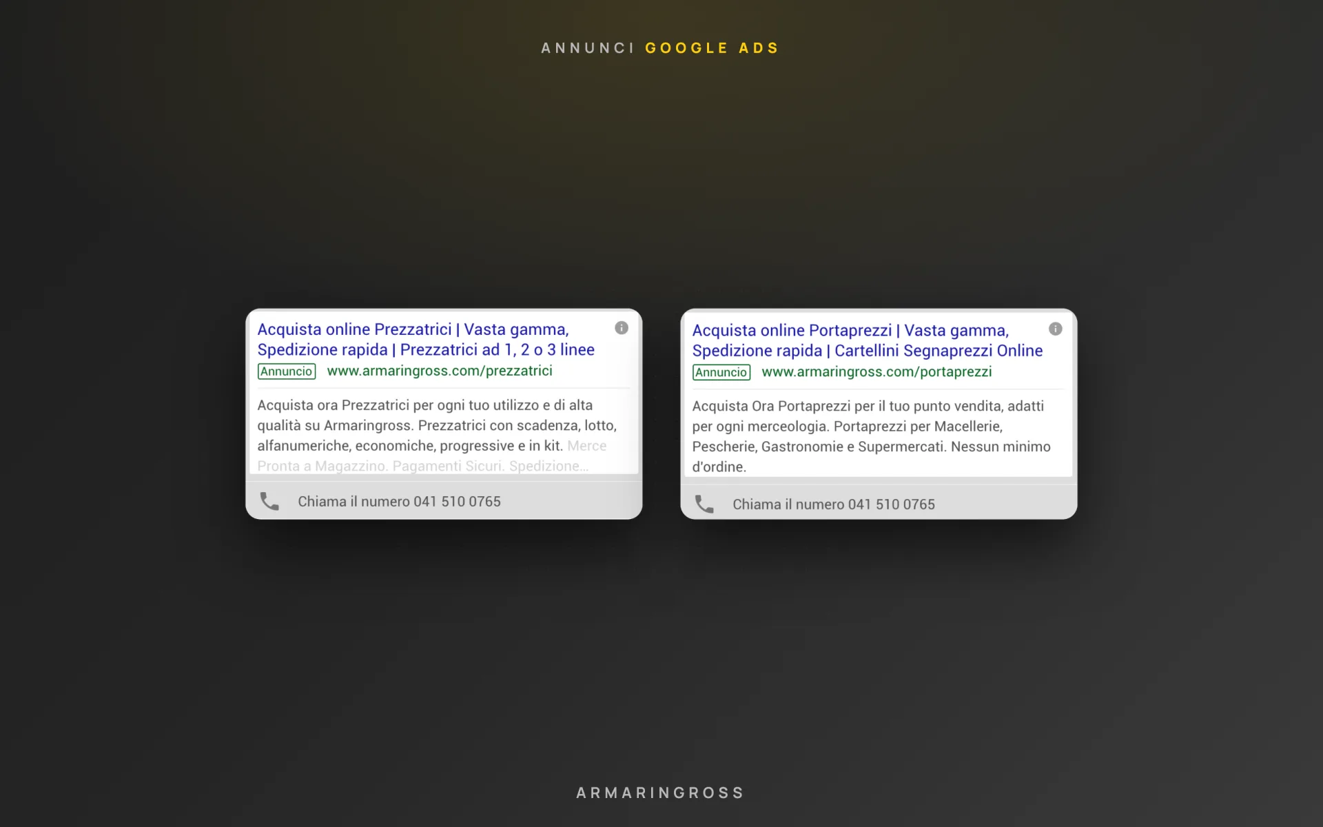 Armaringross — accessori per negozi — Google Ads — 1