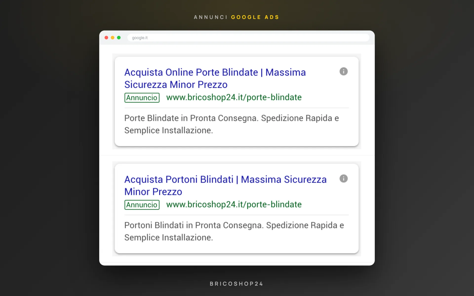 BricoShop24 — Google Ads — 1