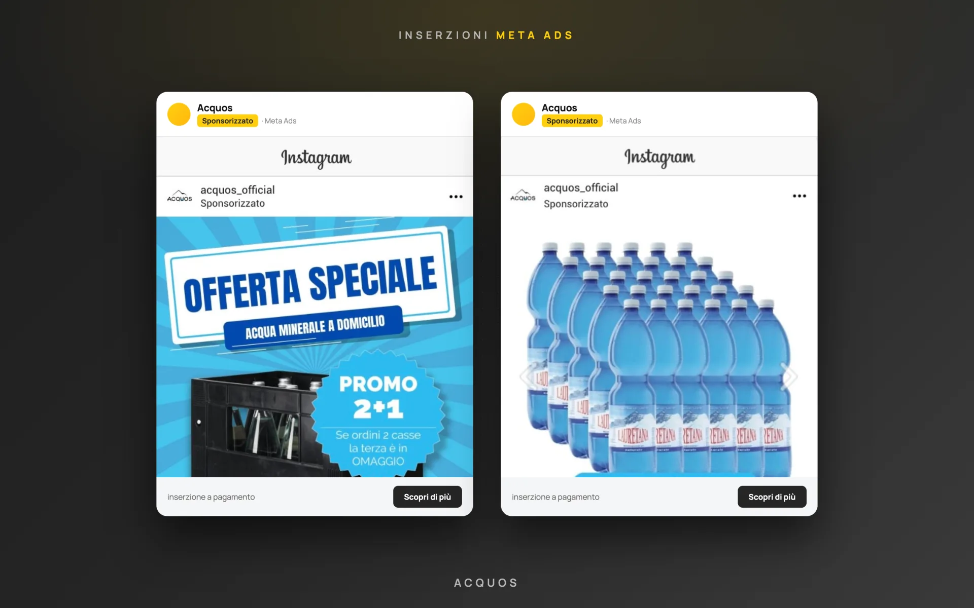 Acquos — distribuzione bevande a domicilio — Meta Ads — 1