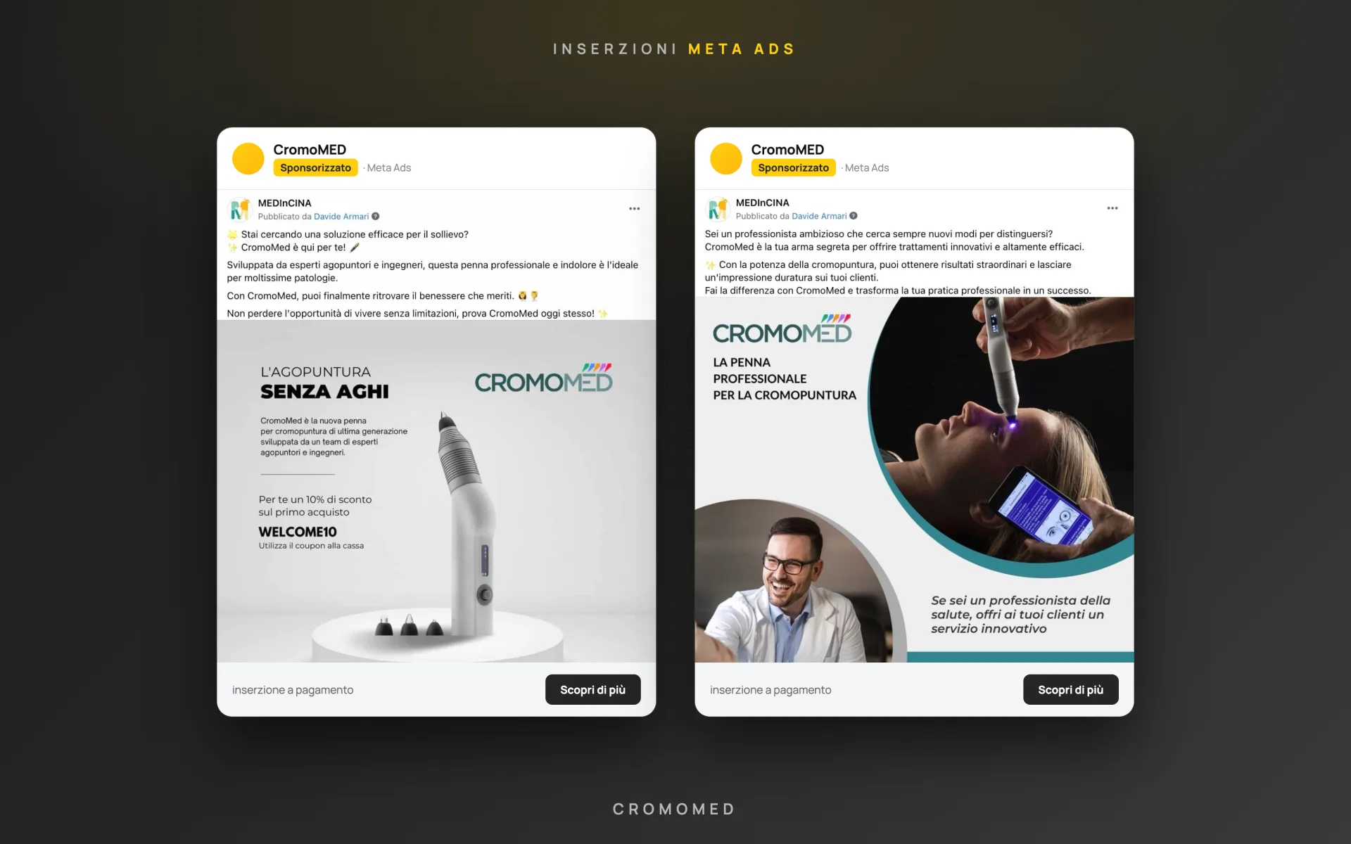 CromoMed — penna per cromopuntura — Meta Ads — 4