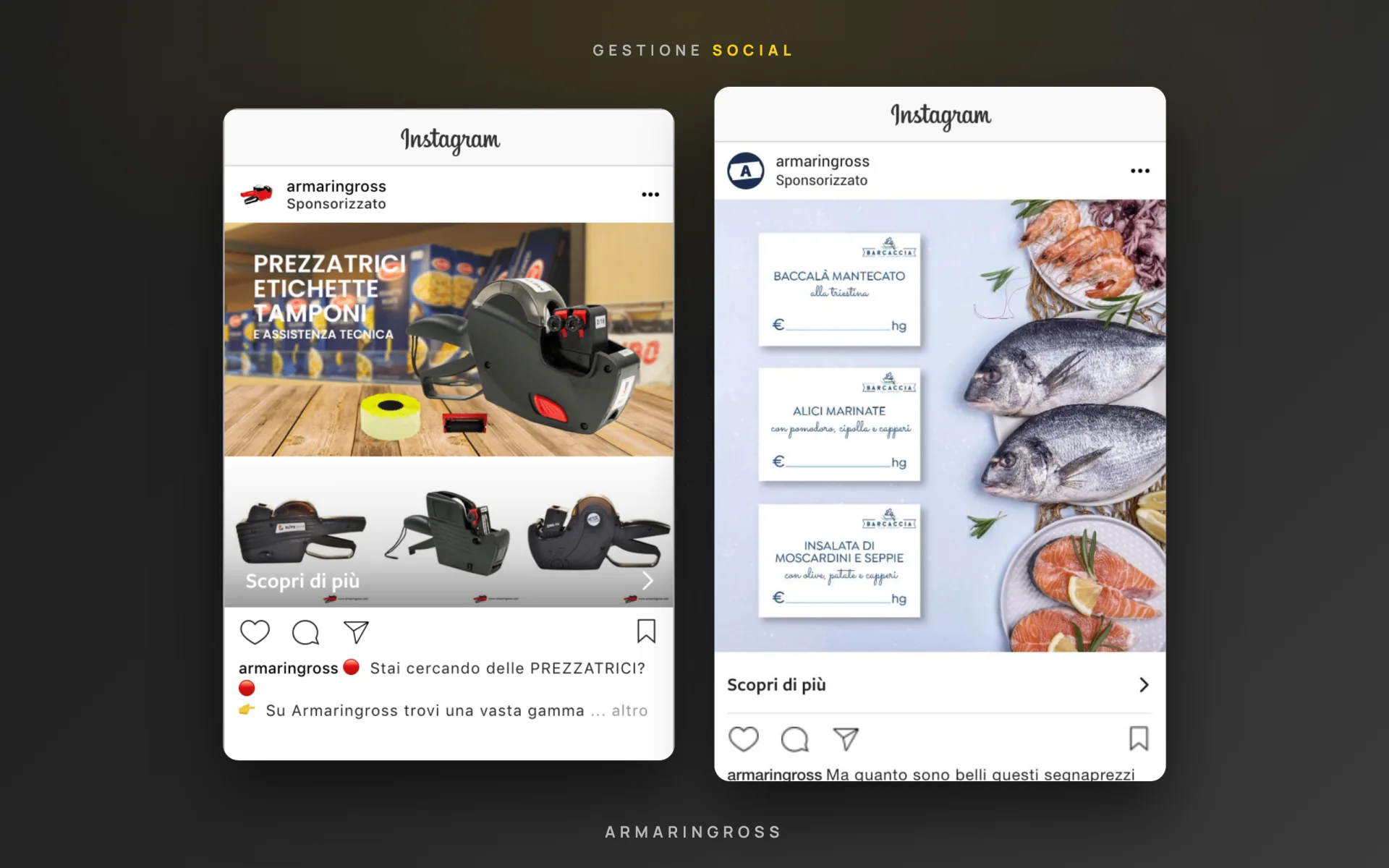 Armaringross — accessori per negozi — gestione social — 4