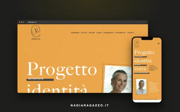Anteprima del sito nadiaragazzo.it su desktop e telefono